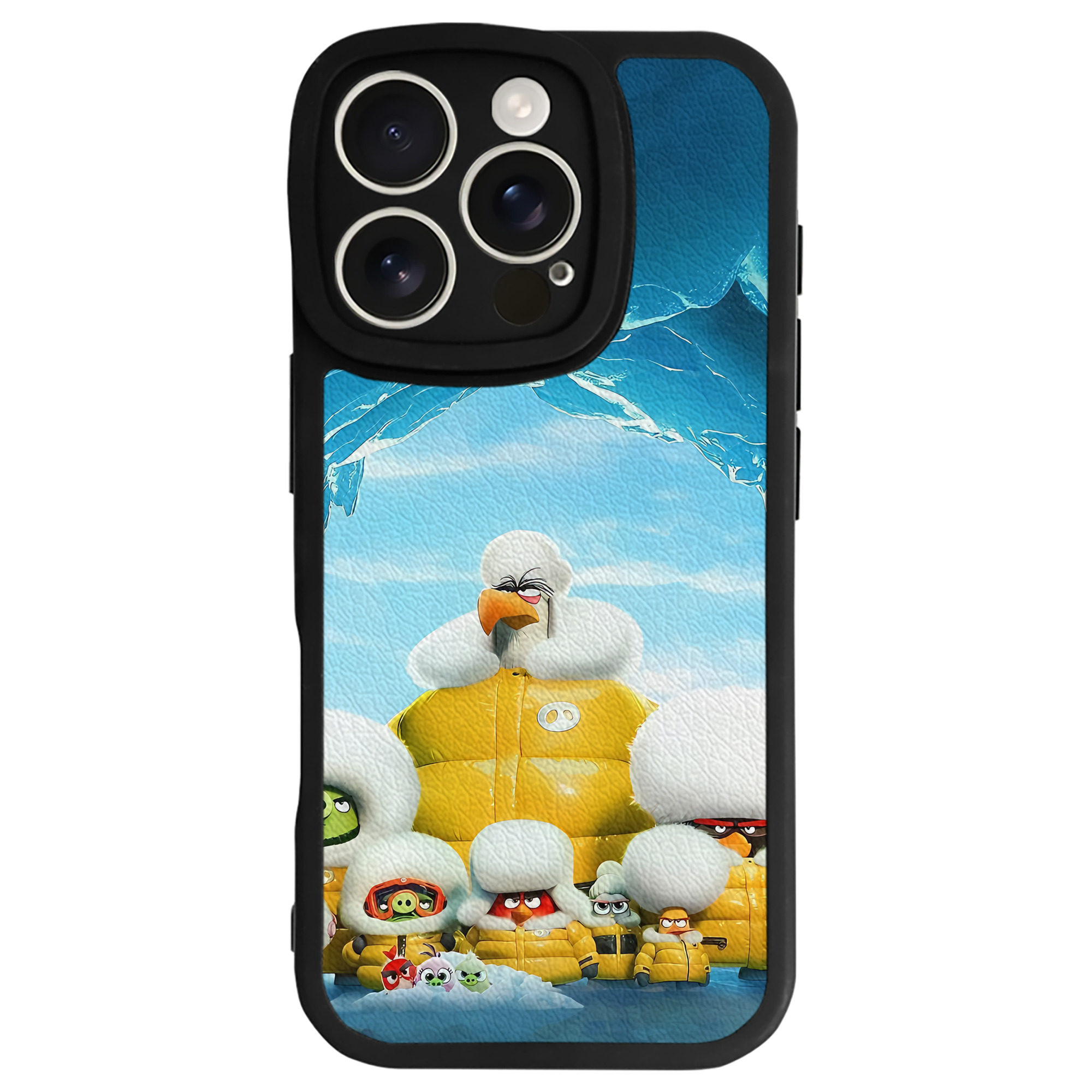 （画像用） Angry Birds アングリーバード 【iPhone 16シリーズ対応】シリコンスマホケース（レザー調） 材質：シリコン